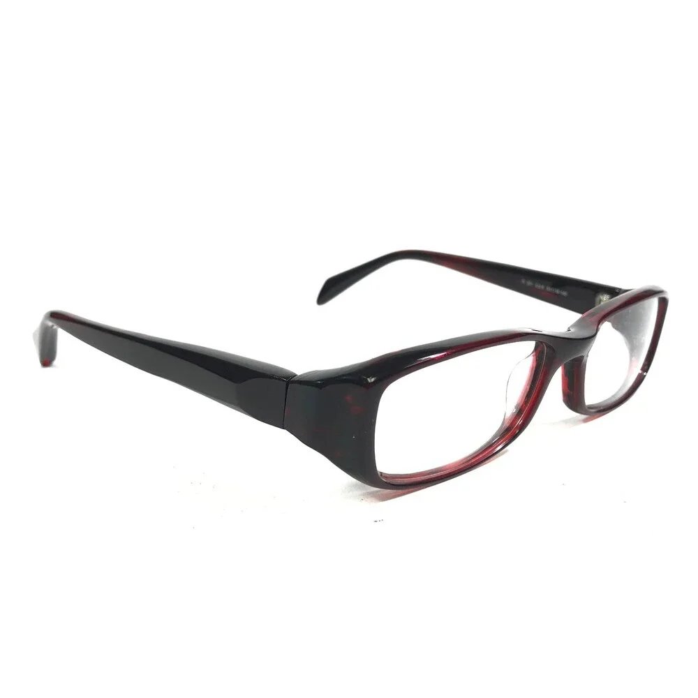 Iyoko-Inyake Eyeglasses Frames IY 251 Col.8 Red Rectangular Full Rim 53-16-140